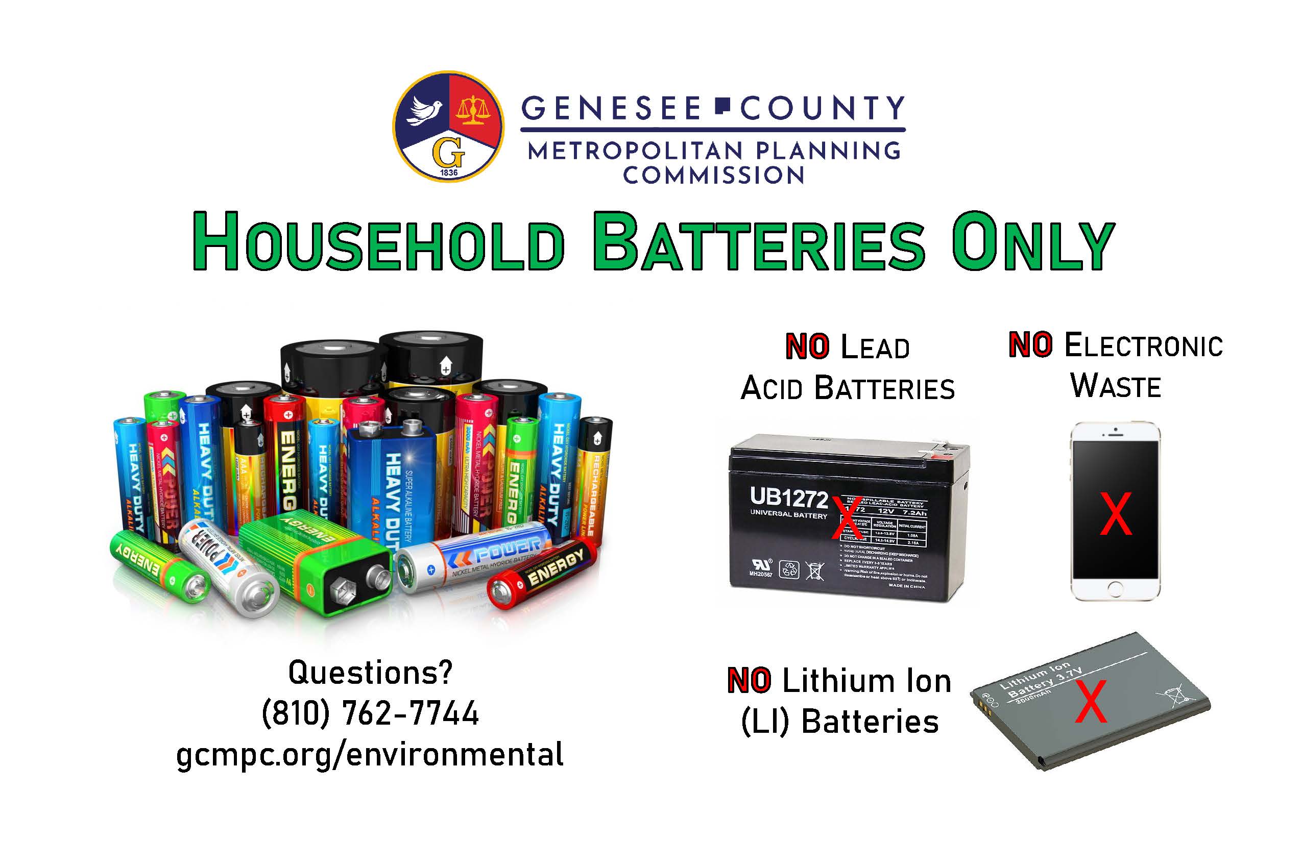 Household Battery Recycling Flyer